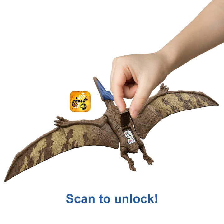Mattel Jurassic World Roar Strikers Pteranodon (HDX42) แมทเทล จูราสสิค เวิลด์ ของเล่นแอ็กชั่นฟิกเกอร์ไดโนเสาร์ ทิแรโนดอน