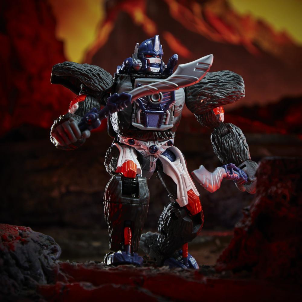 Hasbro Transformers Generations War for Cybertron Kingdom Voyager WFC-K8 Optimus Primal Figure ฮาสโบร ทรานสฟอเมอร์ส เจเนอเรชั่น วอร์ ฟอร์ ไซเบอร์ตรอน คิงดอม วอยเอเจอร์ คลาส WFC-K8 หุ่นยนต์ออพติมัส ไพรมอล 7 นิ้ว ลิขสิทธิ์แท้