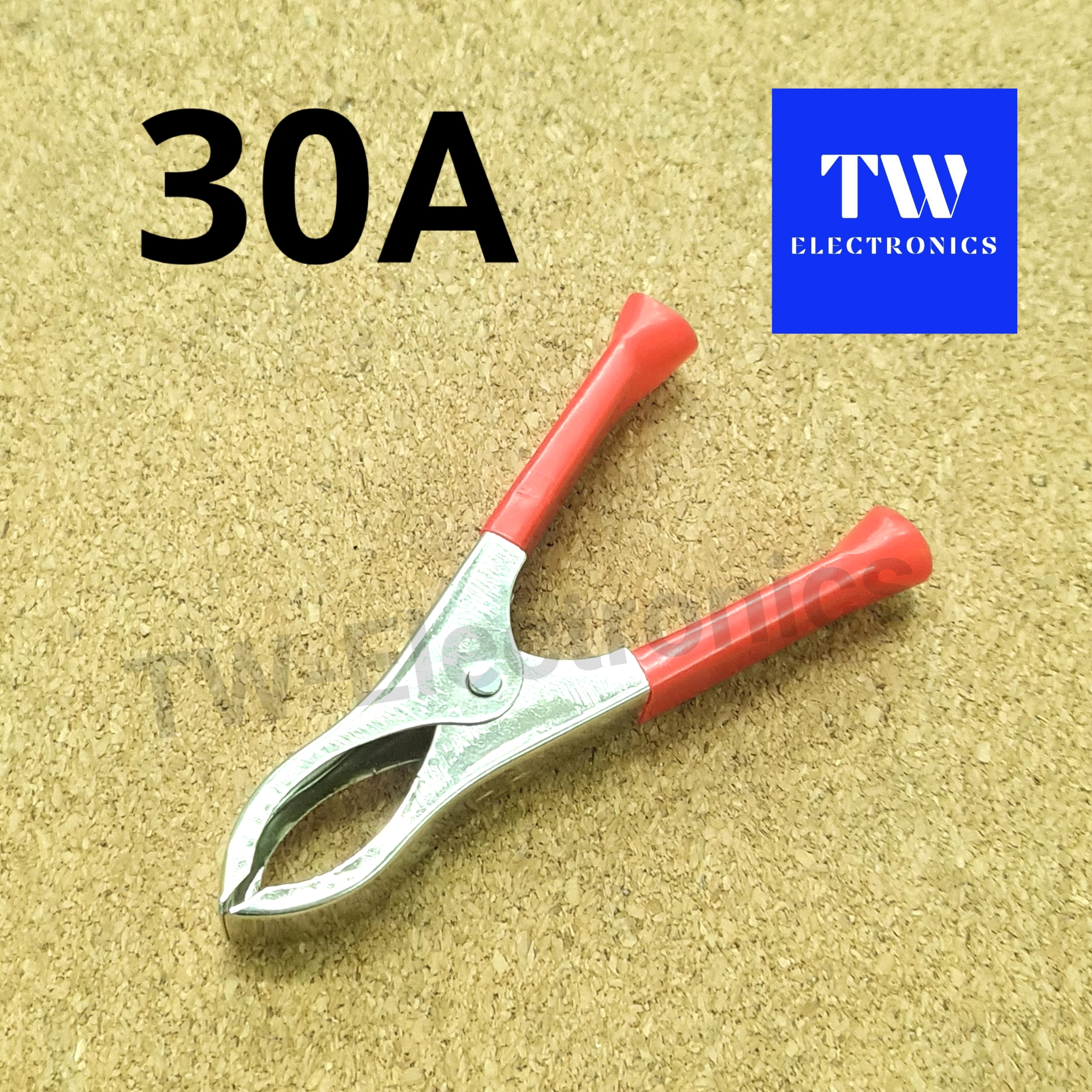 คีมคีบแบตเตอรี่ 30A (สีแดง)