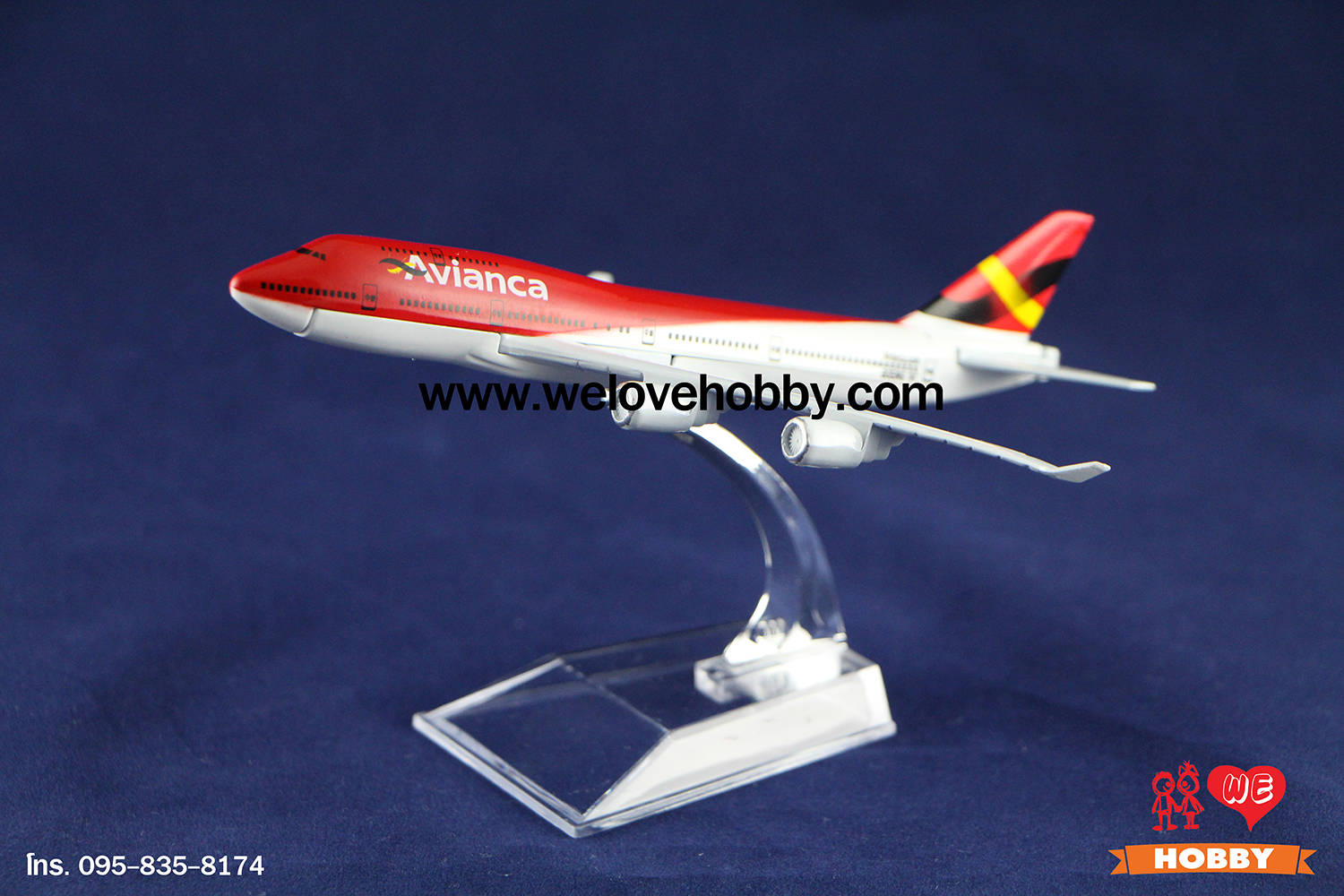 โมเดลเครื่องบิน Avianca (Boeing 747) โคลัมเบีย