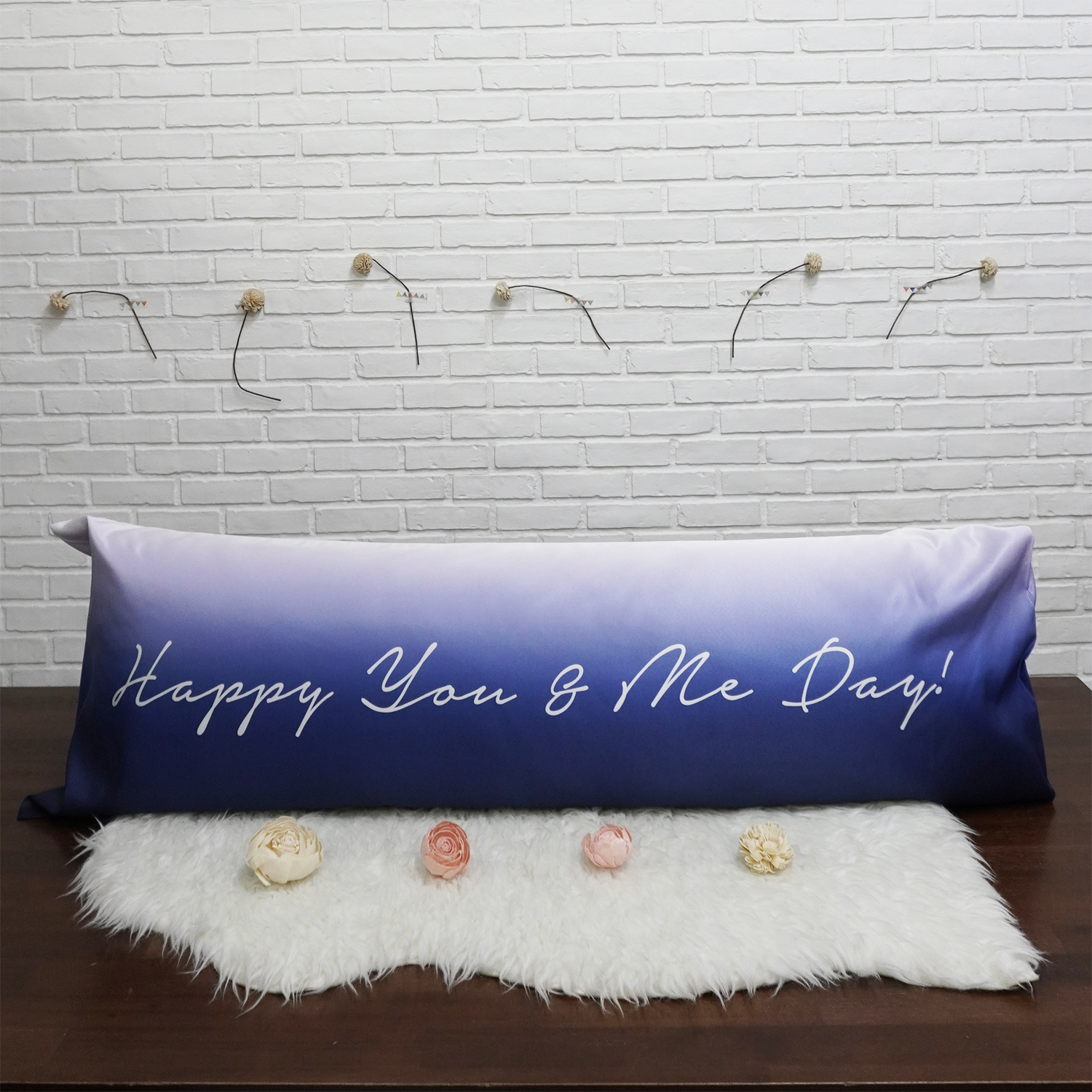 ปลอกหมอนบอดี้ สั่งทำใส่ชื่อ ลาย Gradient - Navy