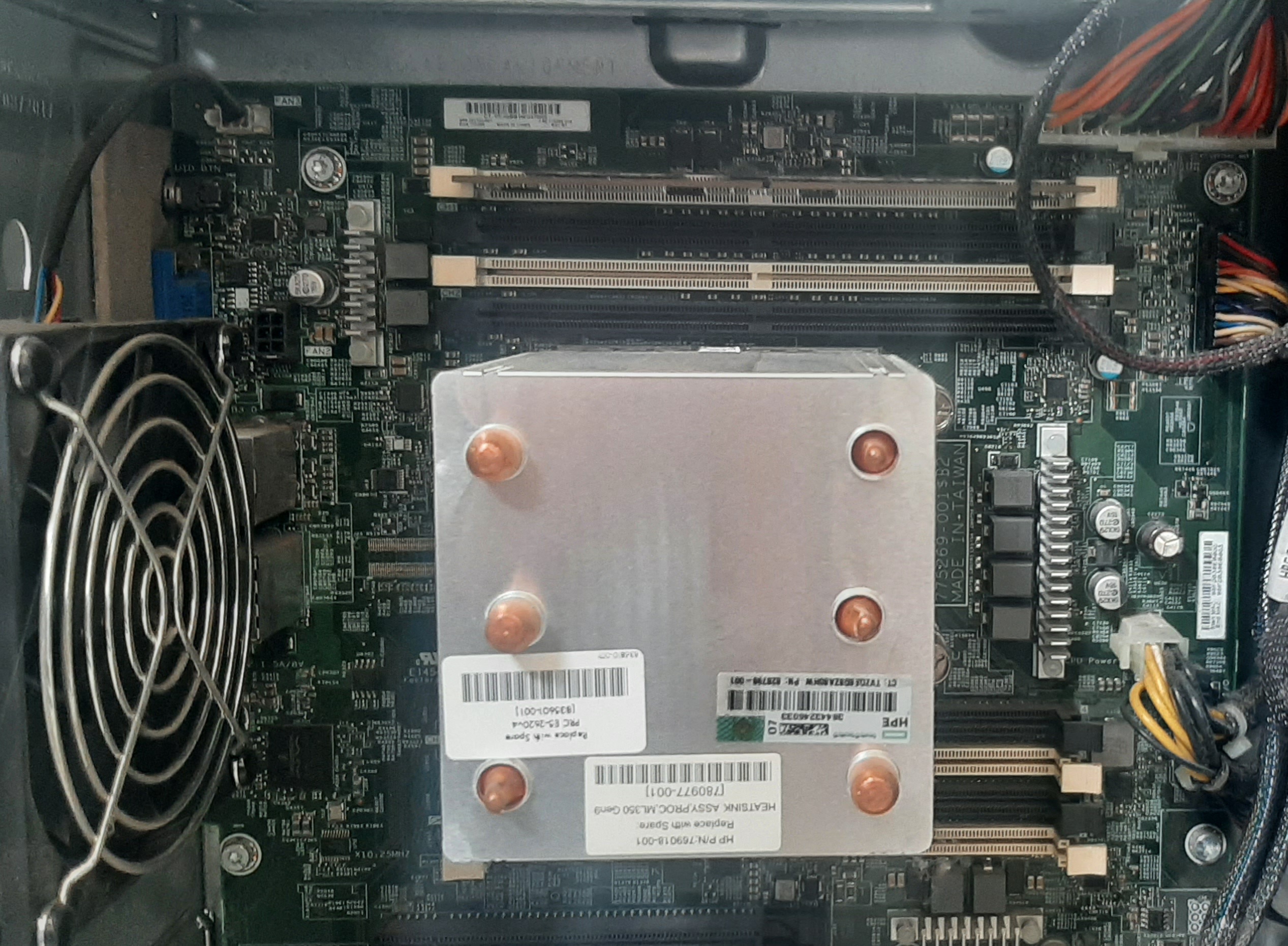 เซิร์ฟเวอร์มือสอง สภาพดี HP ML110 Gen9 (Xeon E5-2620V4 Ram8GB HDD300GB x4) ประกันร้าน 1 เดือน