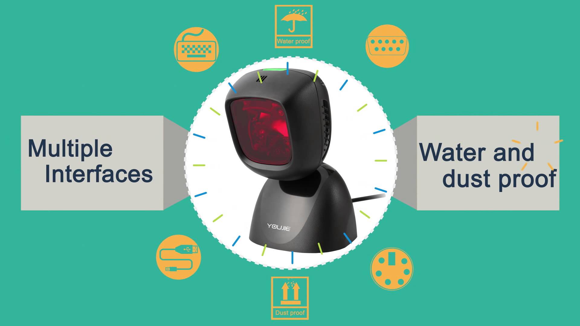 เครื่องอ่านบาร์โค้ด Scanner Honeywell Youjie YJ5900