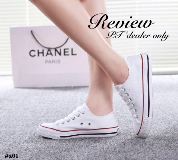 พร้อมส่ง : รองเท้า Converse Slim (สีน้ำเงิน)