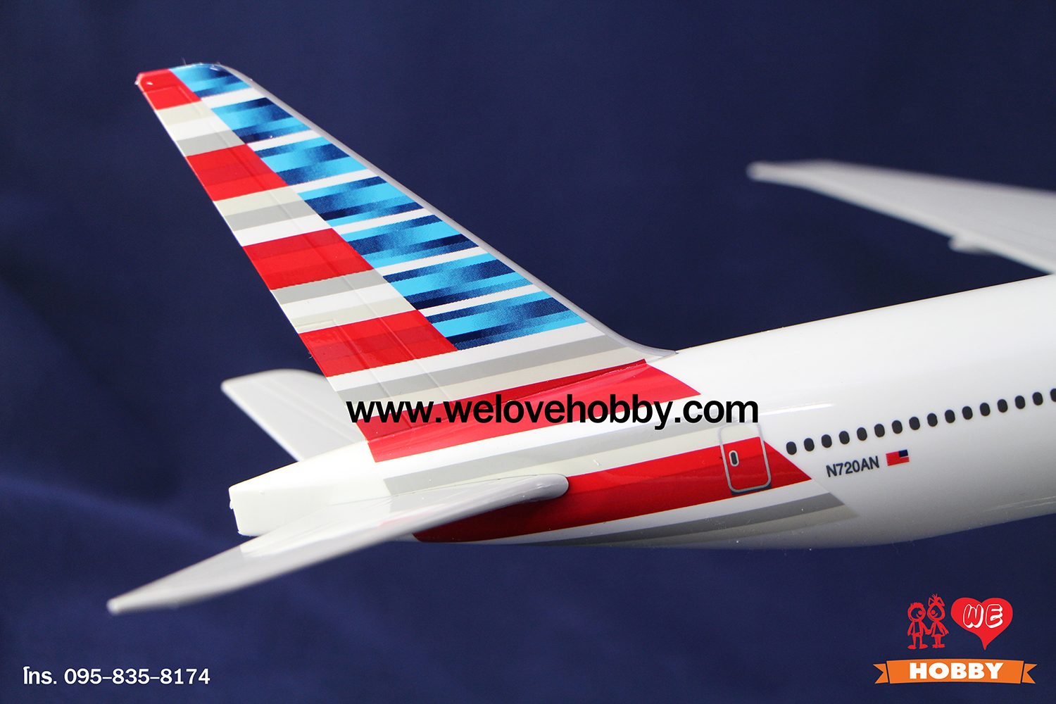 โมเดลเครื่องบิน American Airlines (Boeing 777) สหรัฐอเมริกา USA ลำใหญ่