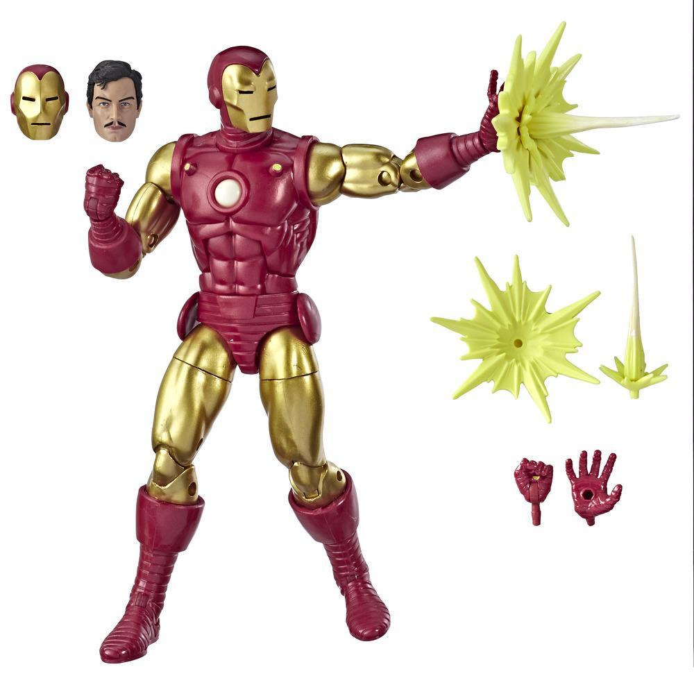 Hasbro Marvel Legends Series 80th Anniversary Iron Man Figure ฮาสโบร มาร์เวล เลเจนด์ ซีรี่ย์ส 80 ปี อเวนเจอร์ส หุ่นโมเดลฟิกเกอร์ ไอรอนแมน 6 นิ้ว ลิขสิทธิ์แท้