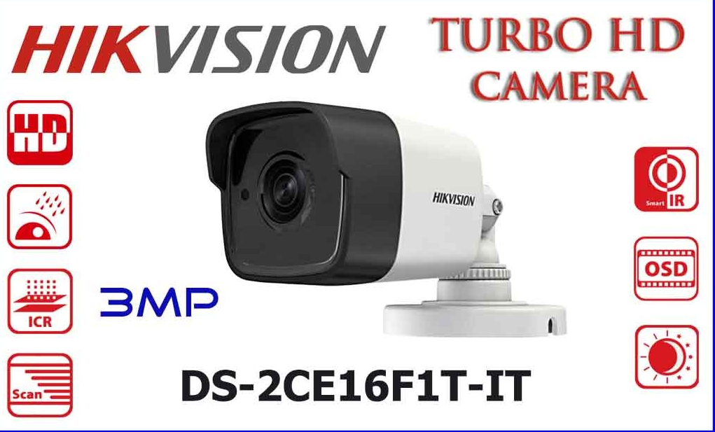 ขายถูก HIKVISION Turbo HD รุ่น DS-2CE16F1T-IT ความละเอียด 3 ล้านพิกเซล