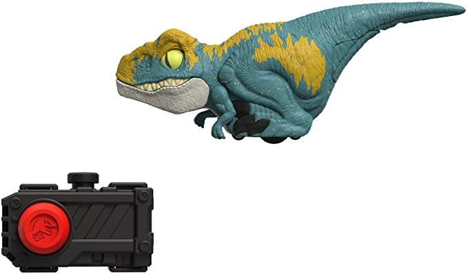 Mattel Jurassic World Uncaged Click Tracker Velociraptor (GYN39) แมทเทล จูราสสิค เวิลด์ ของเล่นแอ็กชั่นฟิกเกอร์ไดโนเสาร์ เวโลซีแรปเตอร์ สีฟ้า