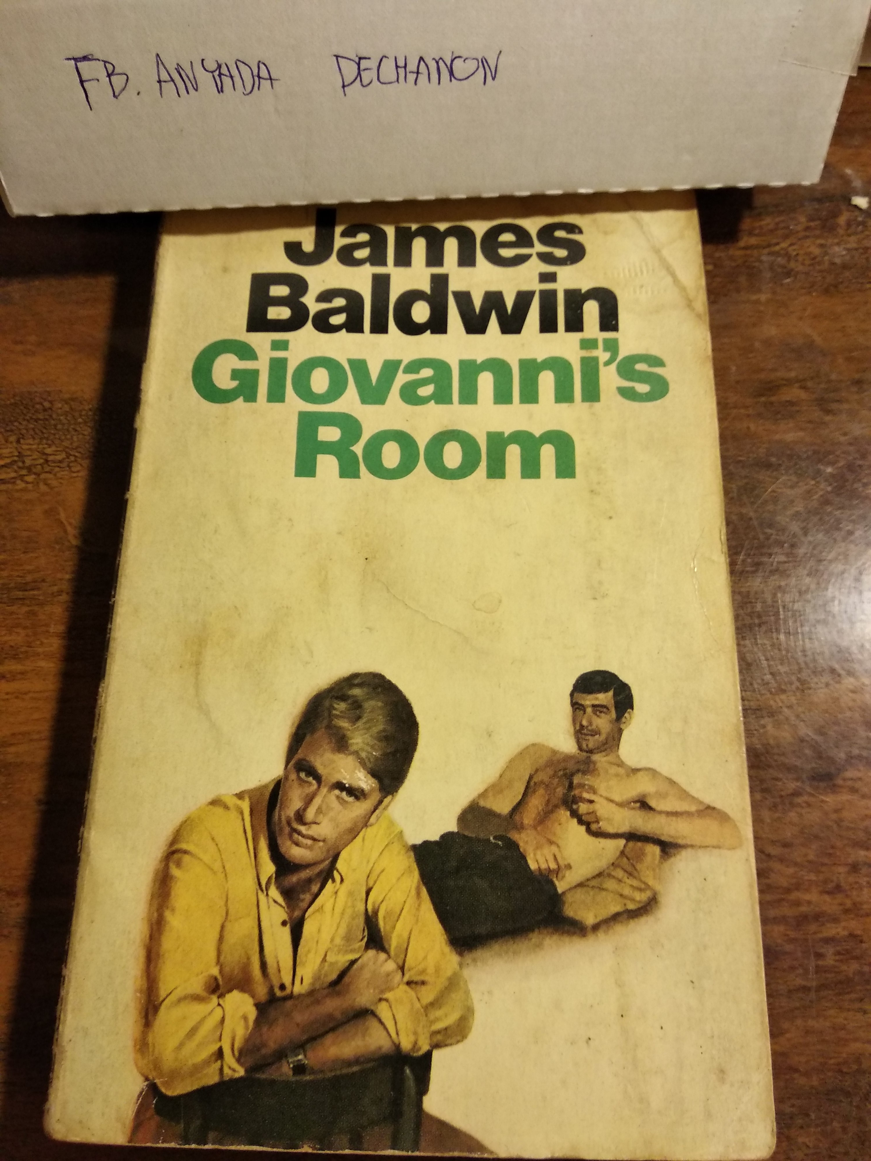 Gay Ficton ; Giovanni's Room by James Baldwin