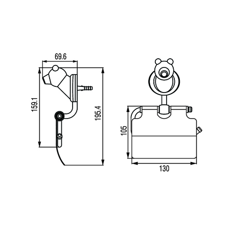 FBVHB-E104AS ที่ใส่กระดาษทิชชู่มีฝาปิดรุ่น POLA