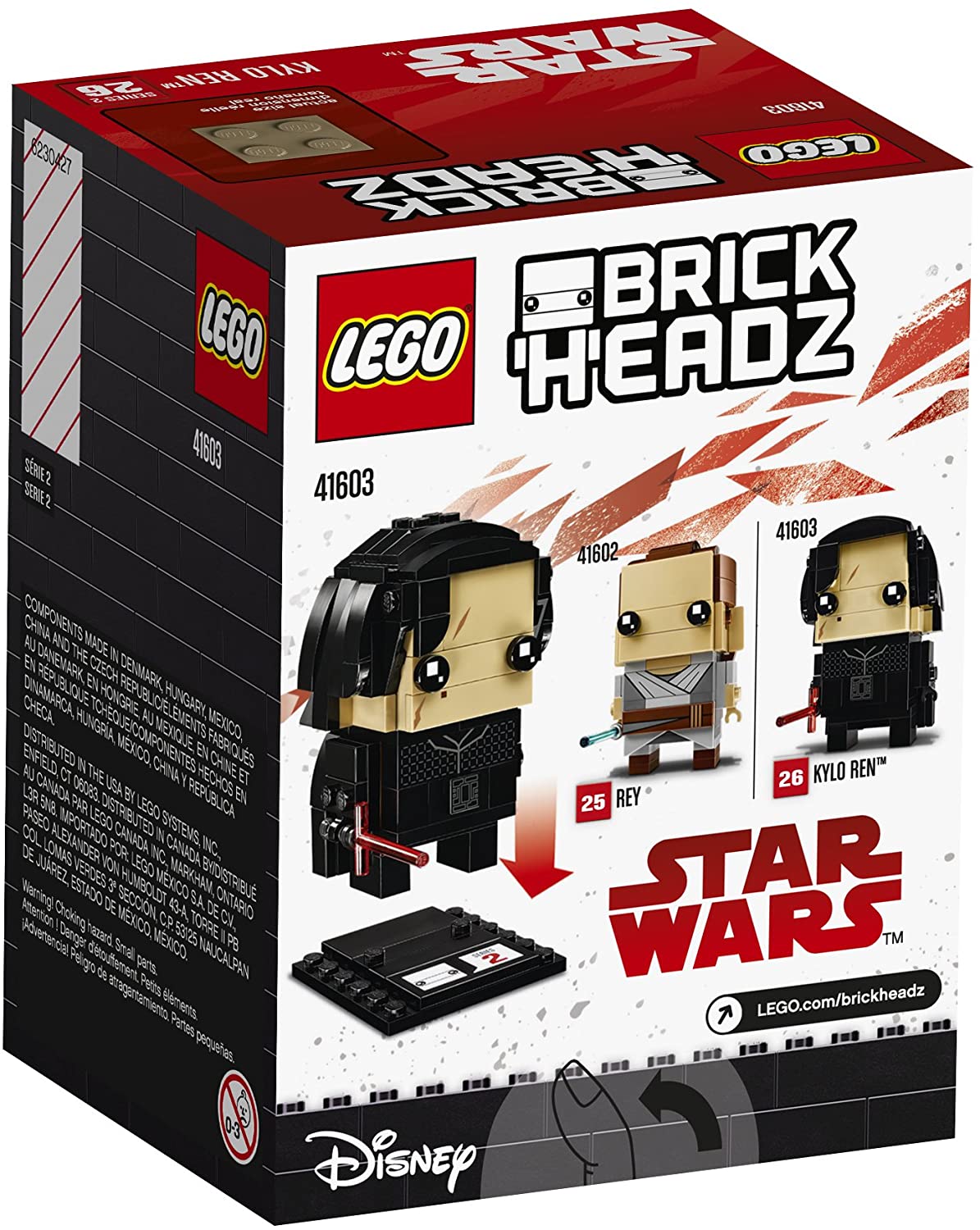 ตัวต่อเสริมทักษะ LEGO BrickHeadz - Kylo Ren รุ่น 41603