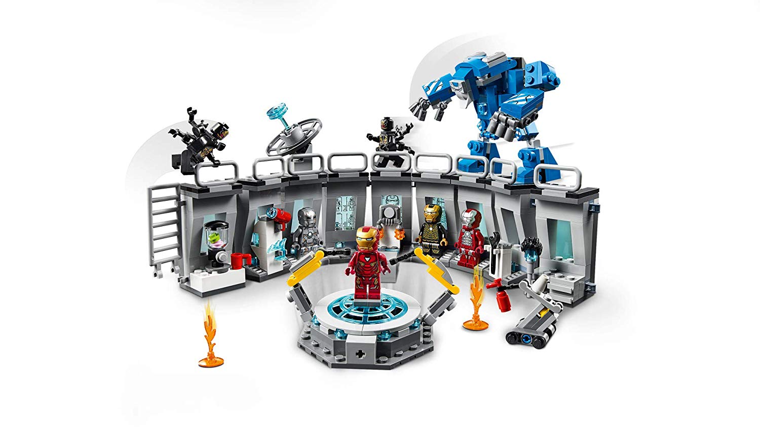 LEGO ตัวต่อเสริมทักษะ Marvel Avengers End Game Iron Man : Hall of Armor รุ่น 76125
