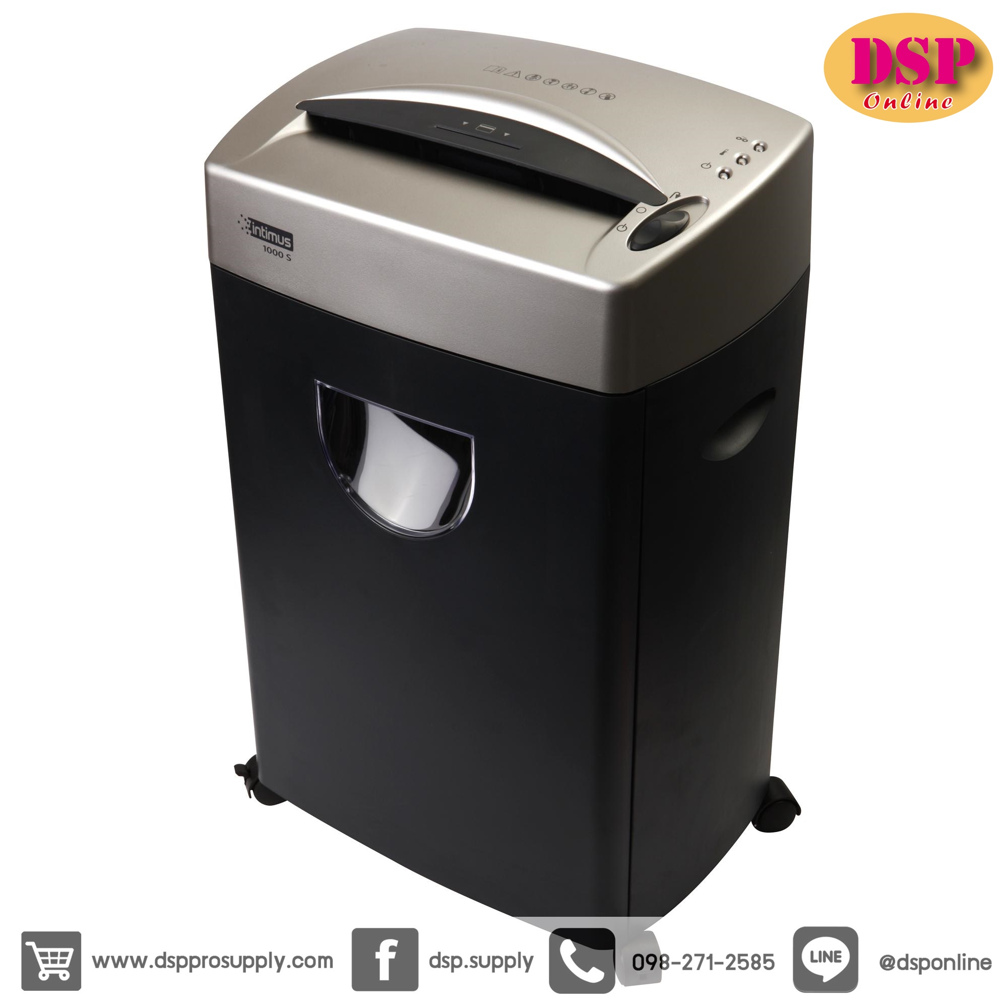 ขายถูก เครื่องทำลายเอกสาร intimus 1000S-IN ตัดตรง12แผ่น ตัดขนาด4มิล