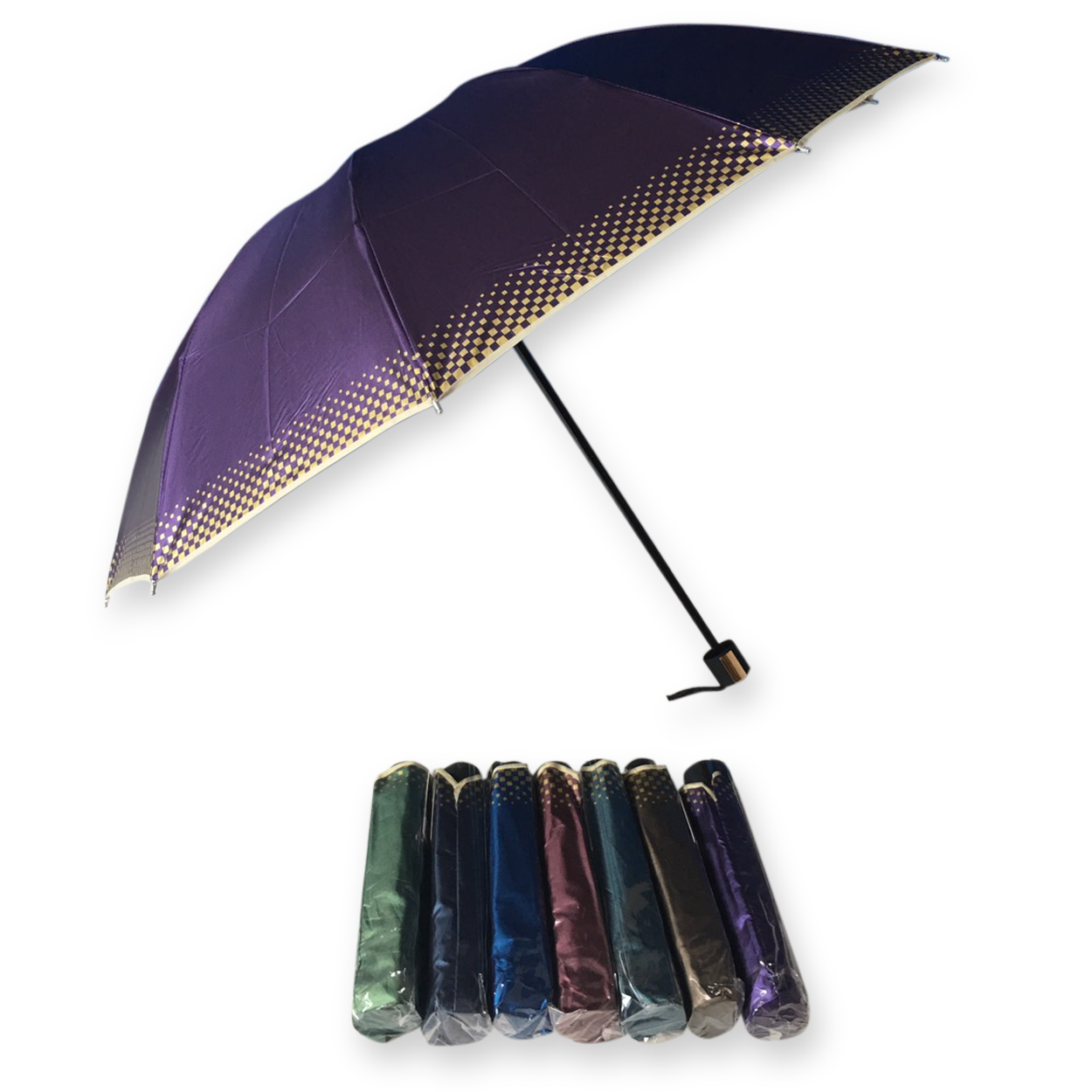 ร่มพับ4ตอน24นิ้วมียูวี