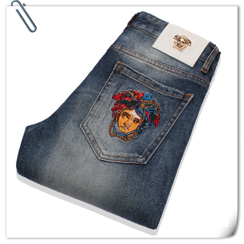 001009 ยีนส์ Ajaz James Style Versace Italy New Summer 2019 Jeans Denim Slim feet Size 28-38