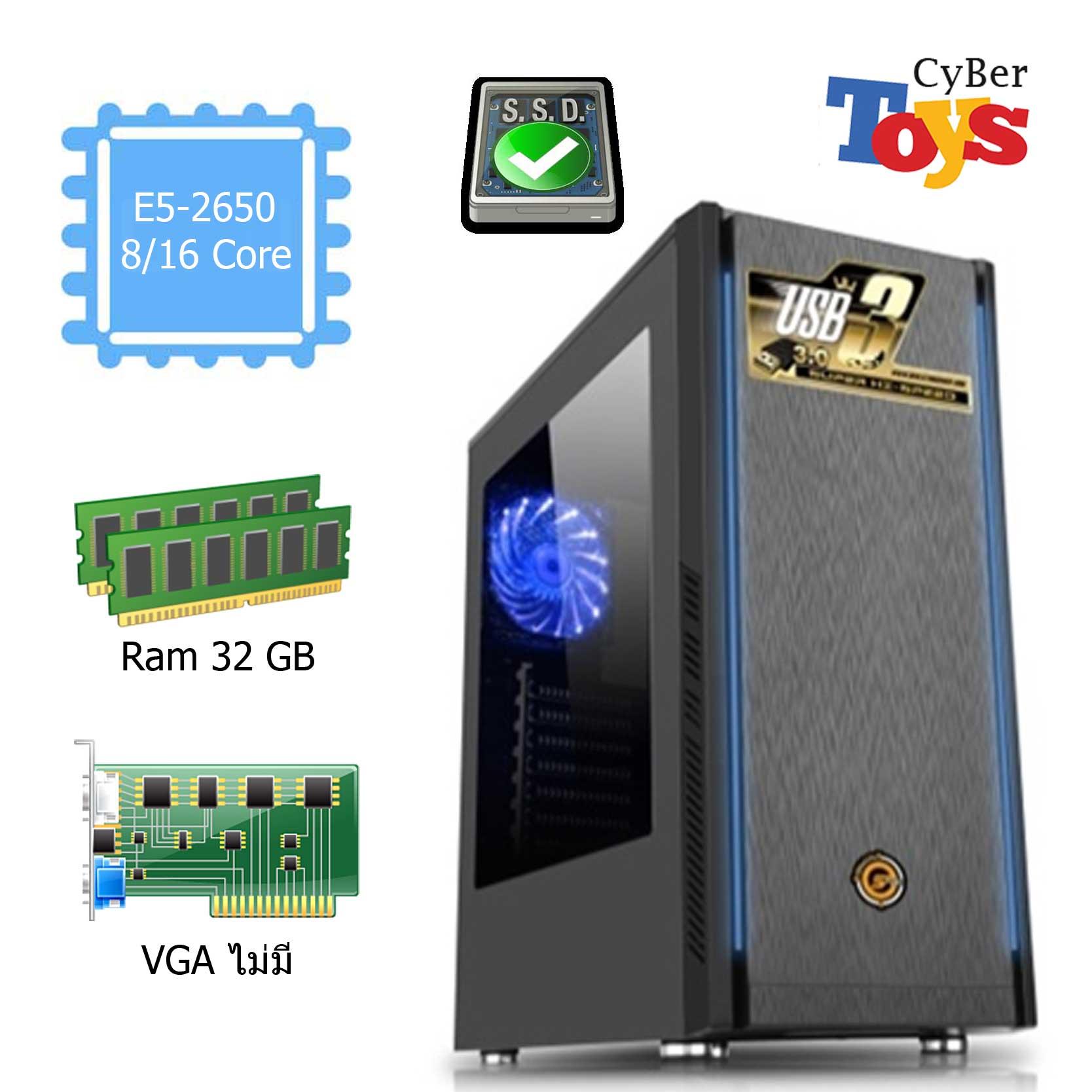 คอมสำหรับงานออกแบบ และเล่นเกมส์ WorkStation 8/16Core Ram 32 G