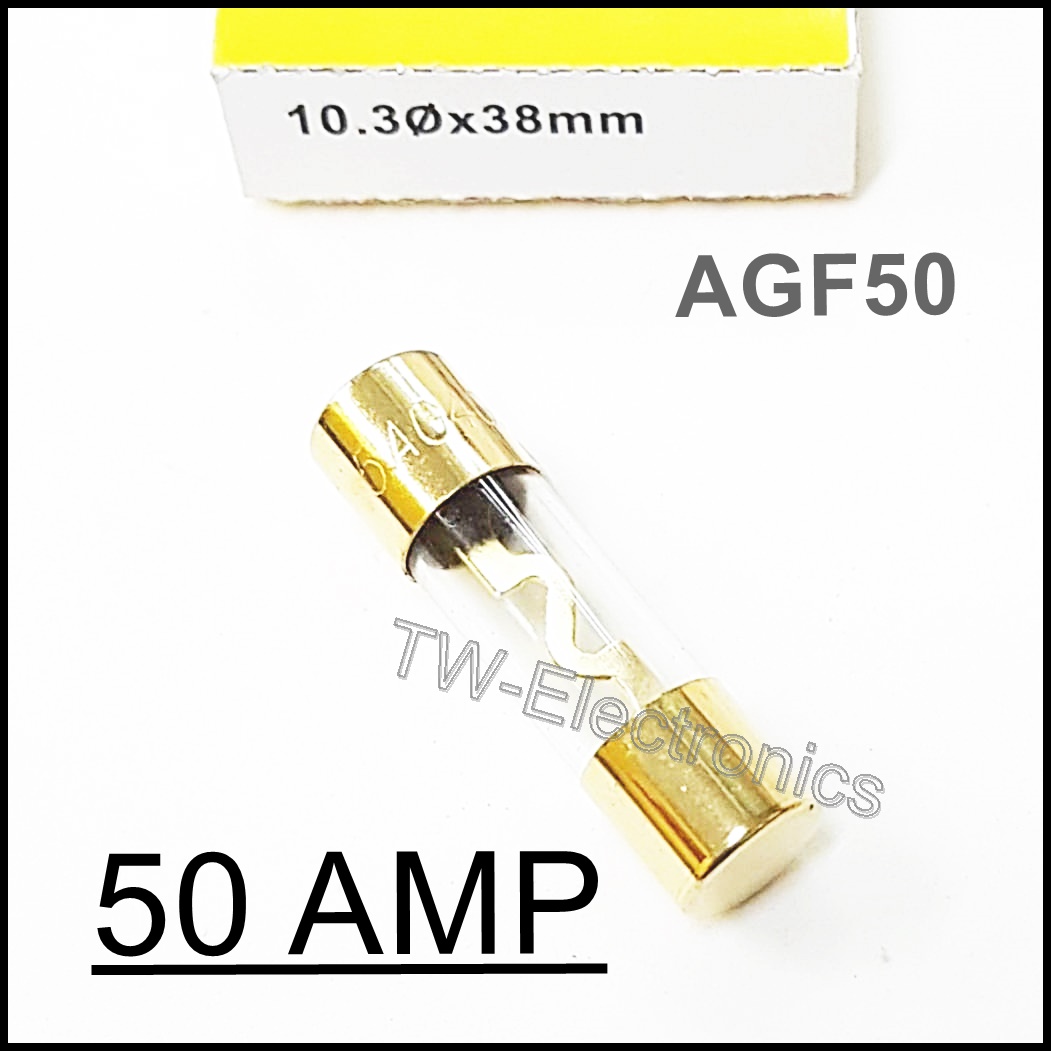 ฟิวส์แก้วรถยนต์ 50 Amp / AGU Fuse (AGF50)