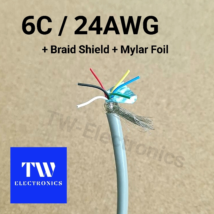 สายคอมพิวเตอร์ 6C / Braid Shield+Mylar Foil