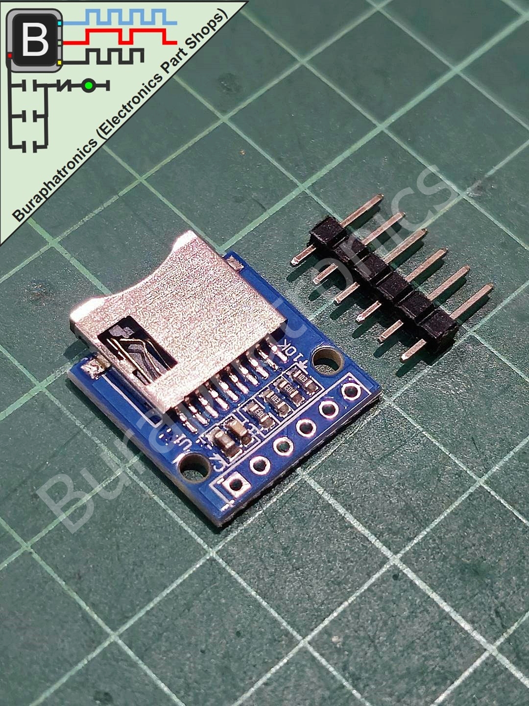 Mini MicroSD card Module SPI Interface ( โมดูล อ่าน-เขียน Microsdcard ผ่าน SPI )