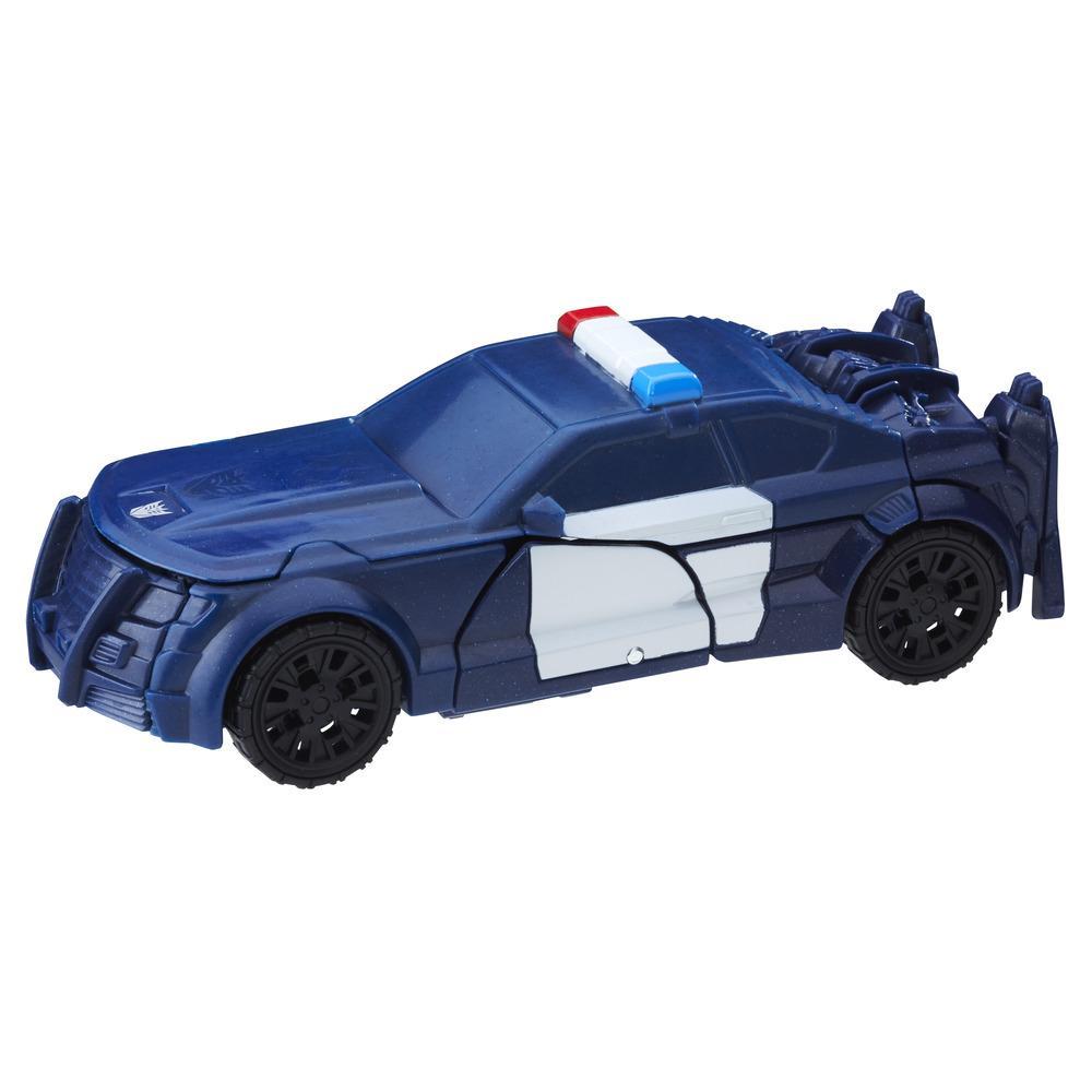 Hasbro Transformers Turbo Changer Cyberfire Barricade 4.25 Inch Figure ฮาสโบร ทรานสฟอเมอร์ส หุ่นยนต์ เทอร์โบ เชนจ์เจอร์ บาร์ริเคท 4.25 นิ้ว ลิขสิทธิ์แท้