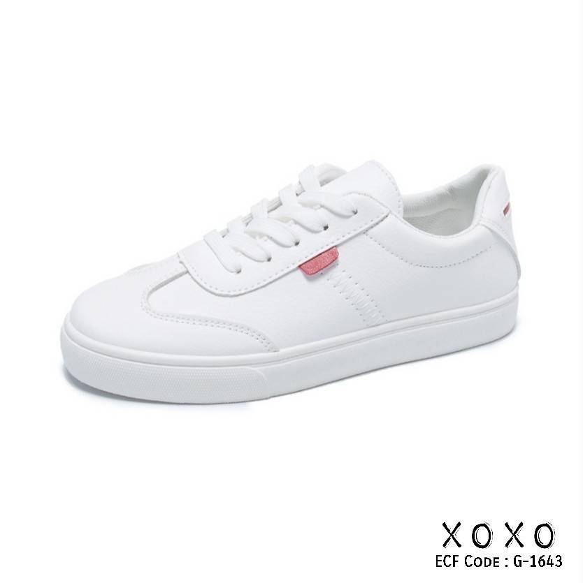 รองเท้าผ้าใบสไตล์ Sportขอบนิ่ม (สีแดง)