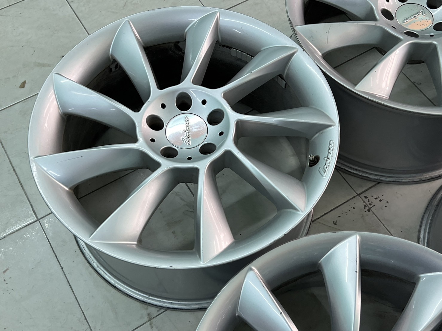 ล้อเบนซ์แท้ lorinser RS8 19" สภาพเดิมไม่ซ่อม