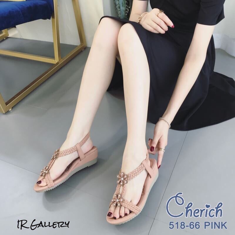 รองเท้าแตะเพื่อสุขภาพสไตล์ Cherich (สีแทน)