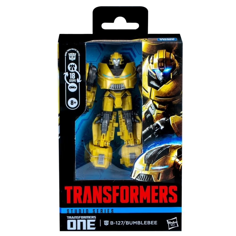 Hasbro Transformers Studio Series Deluxe Class Transformers One Bumblebee (B-127) Action Figure ฮาสโบร ทรานสฟอเมอร์ส สตูดิโอ ซีรีย์ส ดีลักซ์ คลาส หุ่นยนต์บัมเบิ้ลบี ขนาด 4.5 นิ้ว ลิขสิทธิ์แท้