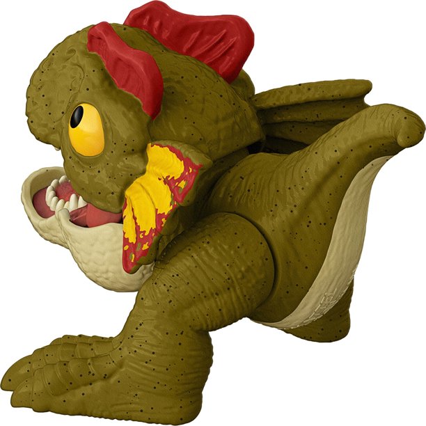 Mattel Jurassic World Uncaged Wild Pop Ups 3" Dilophosaurus (HFR13) แมทเทล จูราสสิค เวิลด์ ของเล่นแอ็กชั่นฟิกเกอร์ไดโนเสาร์ ไดโลโฟซอรัส