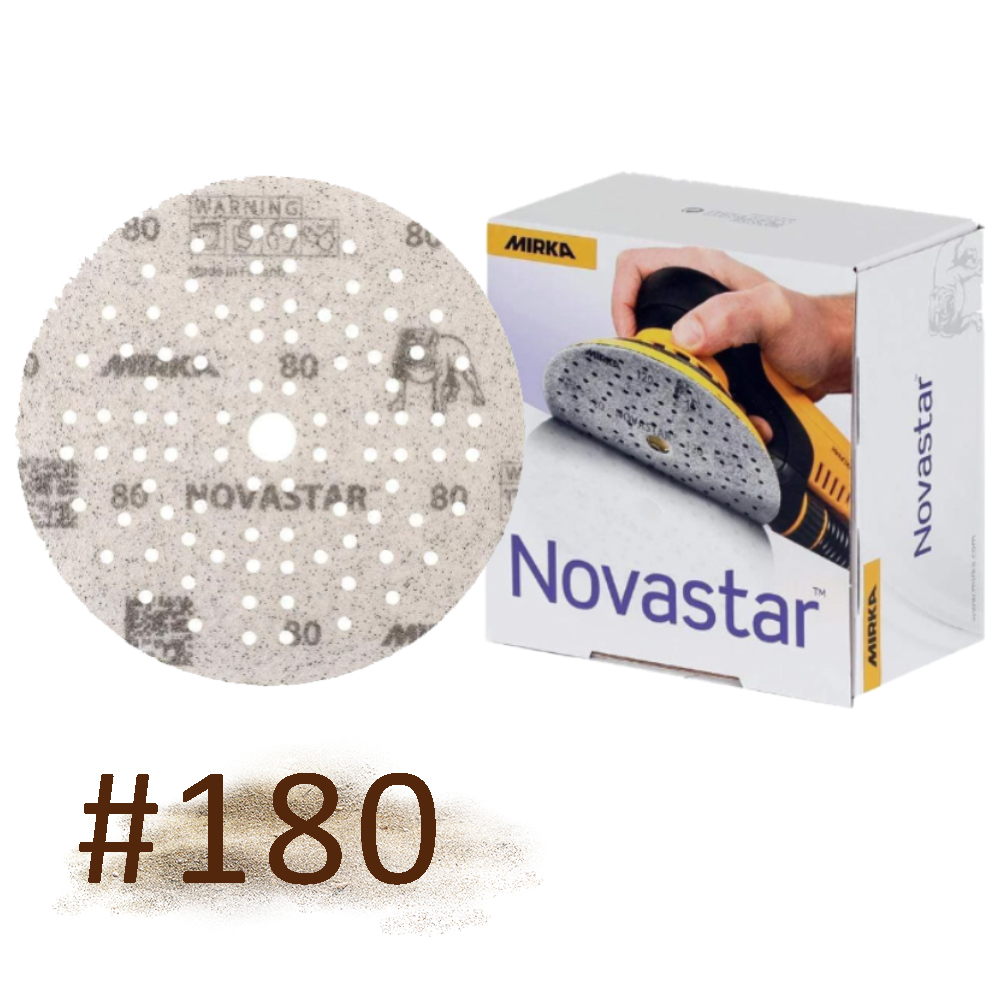 Novastar กระดาษทรายกลม 5นิ้ว 89H เบอร์ #180