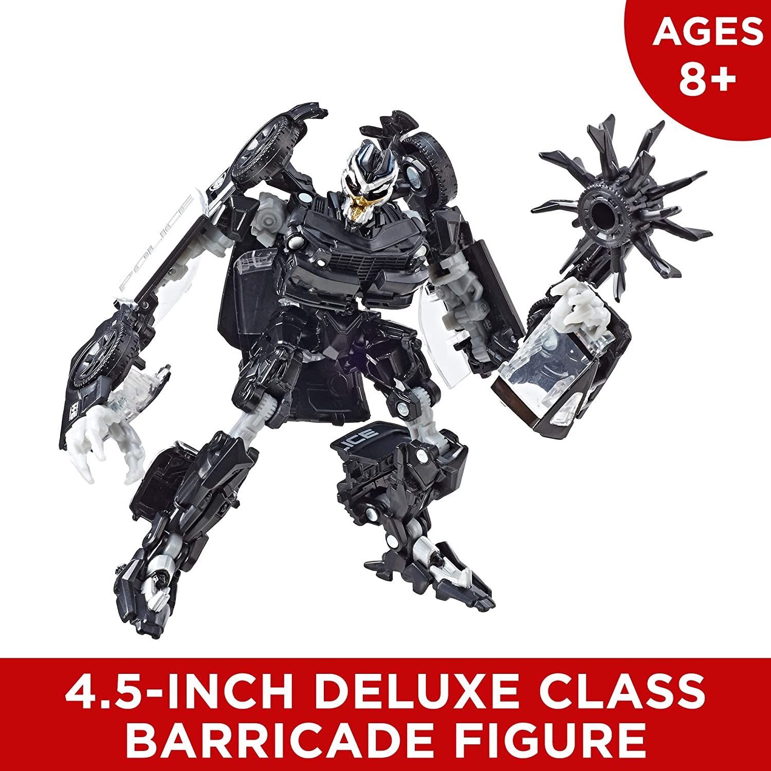 Hasbro Transformers Studio Series 28 Deluxe Class Barricade 4.5 Inch Action Figure ฮาสโบร ทรานสฟอเมอร์ส สตูดิโอ ซีรีย์ส 28 ดีลักซ์ คลาส หุ่นยนต์บาร์ริเคท 4.5 นิ้ว ลิขสิทธิ์แท้