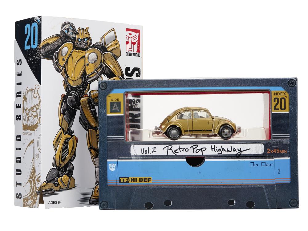 Hasbro Transformers Studio Series 20 Deluxe Class Bumblebee Vol. 2 Retro Pop Highway Exclusive 6.5 Inch Action Figure ฮาสโบร ทรานสฟอเมอร์ส สตูดิโอ ซีรีย์ส 20 ดีลักซ์ คลาส หุ่นยนต์บัมเบิ้ลบี เรโทร ป็อป ไฮเวย์ ขนาด 6.5 นิ้ว ลิขสิทธิ์แท้