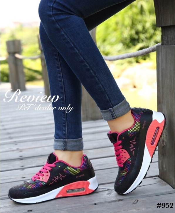 รองเท้าสไตล์ Nike Rainbow Sneakers (สีฟ้า)