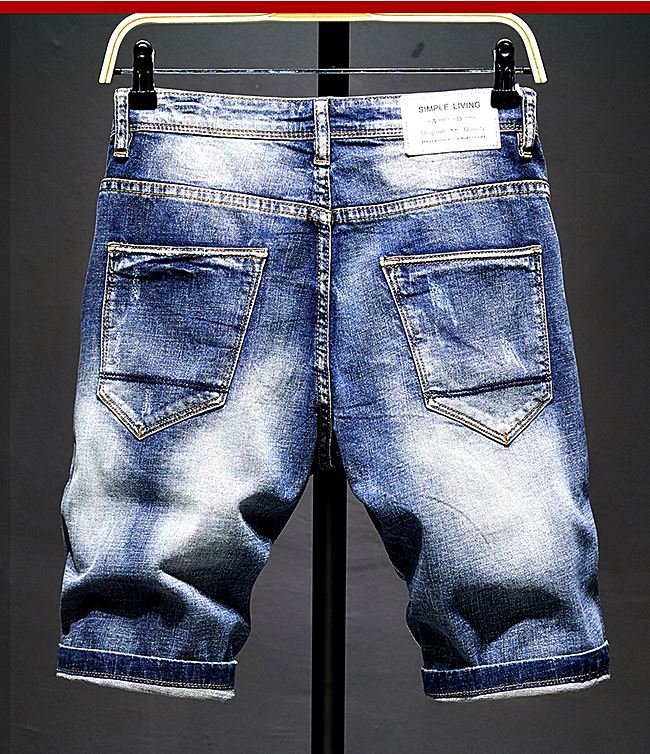 001035 กางเกงยีนส์ขาสั้น Sandcow Denim สไตล์เกาหลีวินเทจ Version Diesel Jeans Slim feet Size 28-38