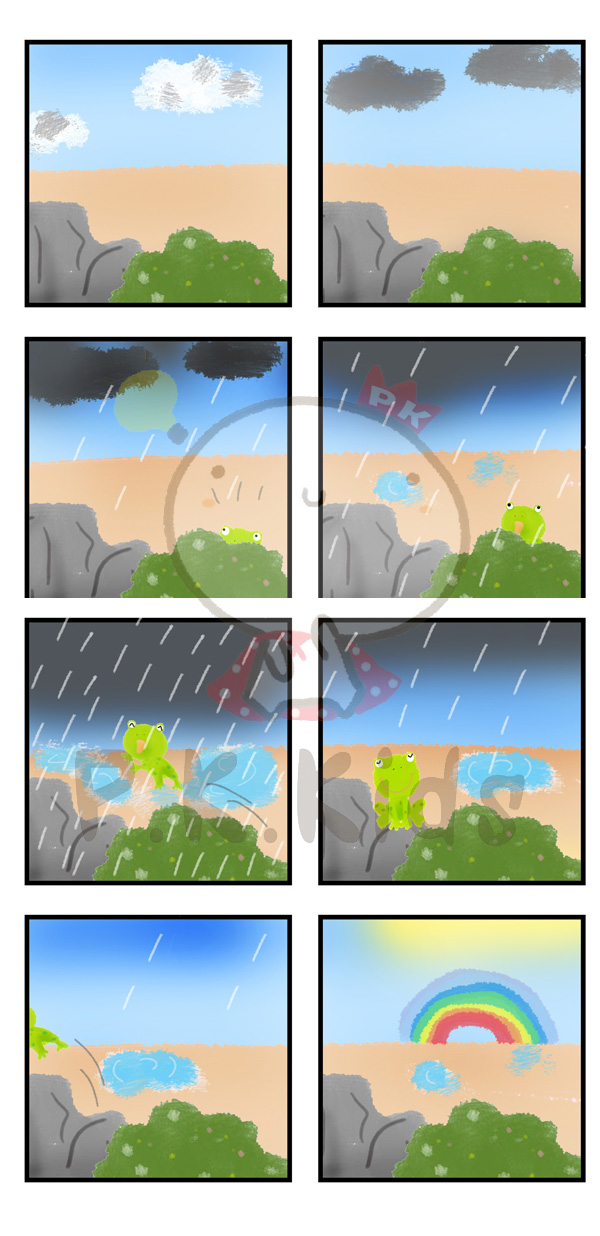 เรียงลำดับเหตุการณ์ : ฝนตก 2
