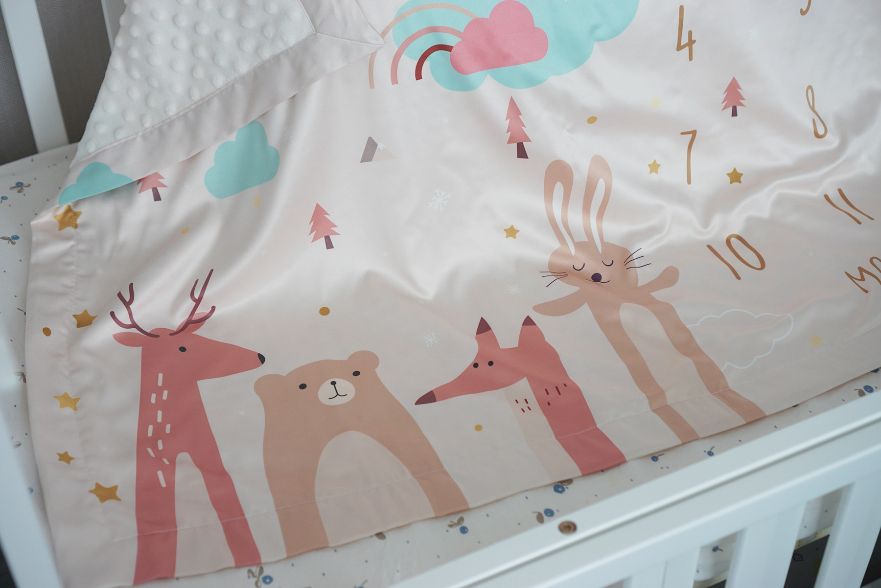 ผ้าห่ม Milestone ลาย Woodland - Beige