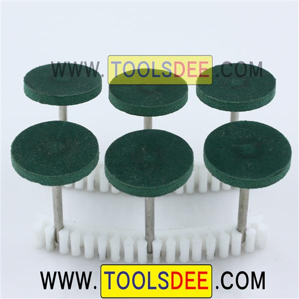 ลูกยางขัดเงา แกน 3 mm ชุด 6 ชิ้น