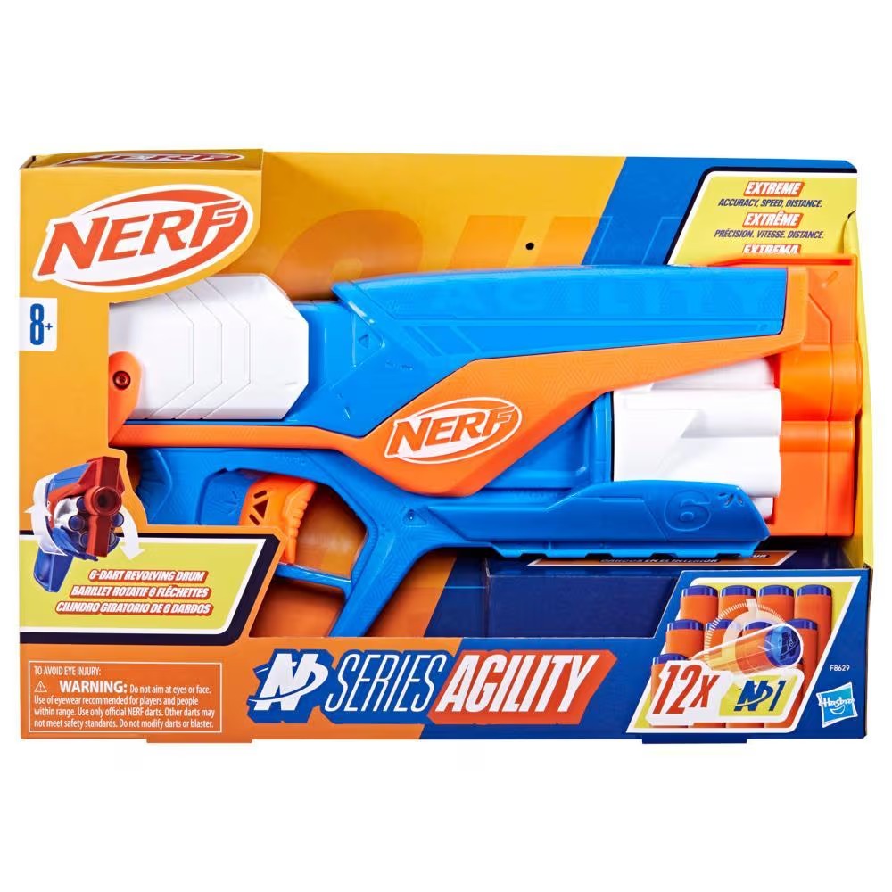 Hasbro Nerf N Series Agility ฮาสโบร ปืนยิงกระสุนโฟม เนิร์ฟ พร้อม12ลูกดอก ลิขสิทธิ์แท้