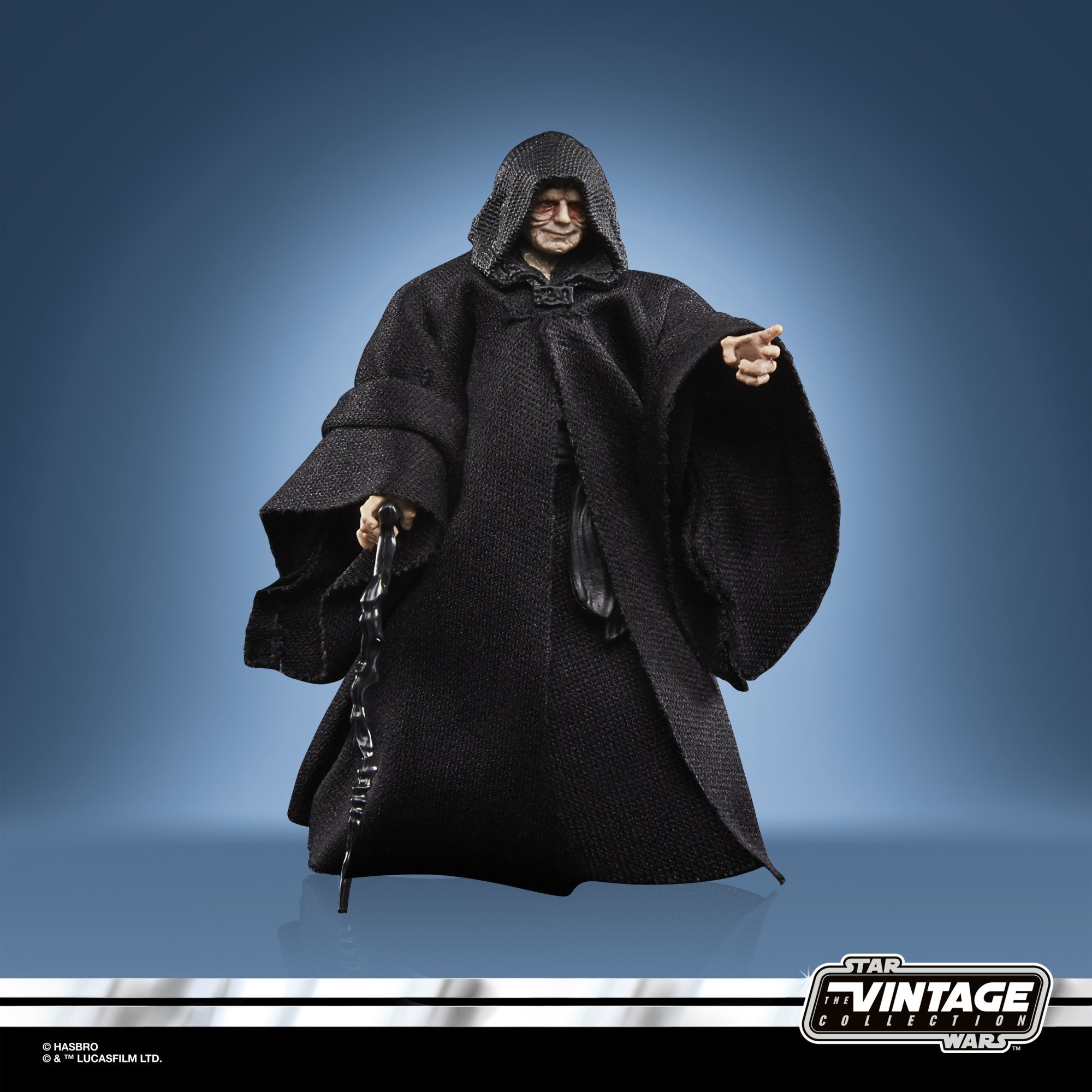 Hasbro Kenner The Vintage Collection Star Wars Emperor’s Throne Room Palpatine (SDCC 2021) 3.75-inch-scale Figure ฮาสโบร สตาร์ วอร์ส หุ่นโมเดลฟิกเกอร์ พัลพาทีน(พร้อมบัลลังก์ และหน้าต่างแบล็คกราวน์) ขนาด 3.75 นิ้ว ลิขสิทธิ์แท้