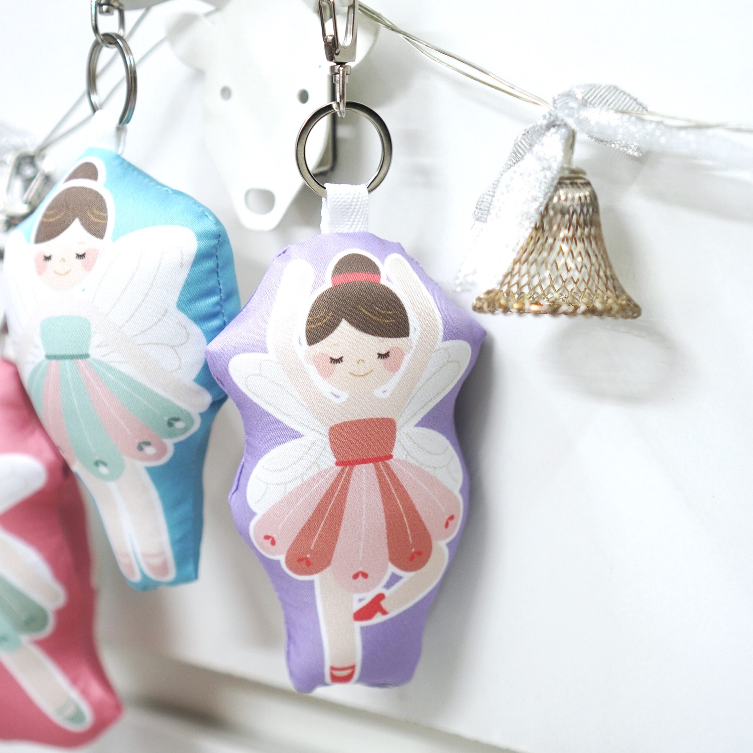 พวงกุญแจพร้อมส่ง ลาย Sugar Plum Fairy - Lavender