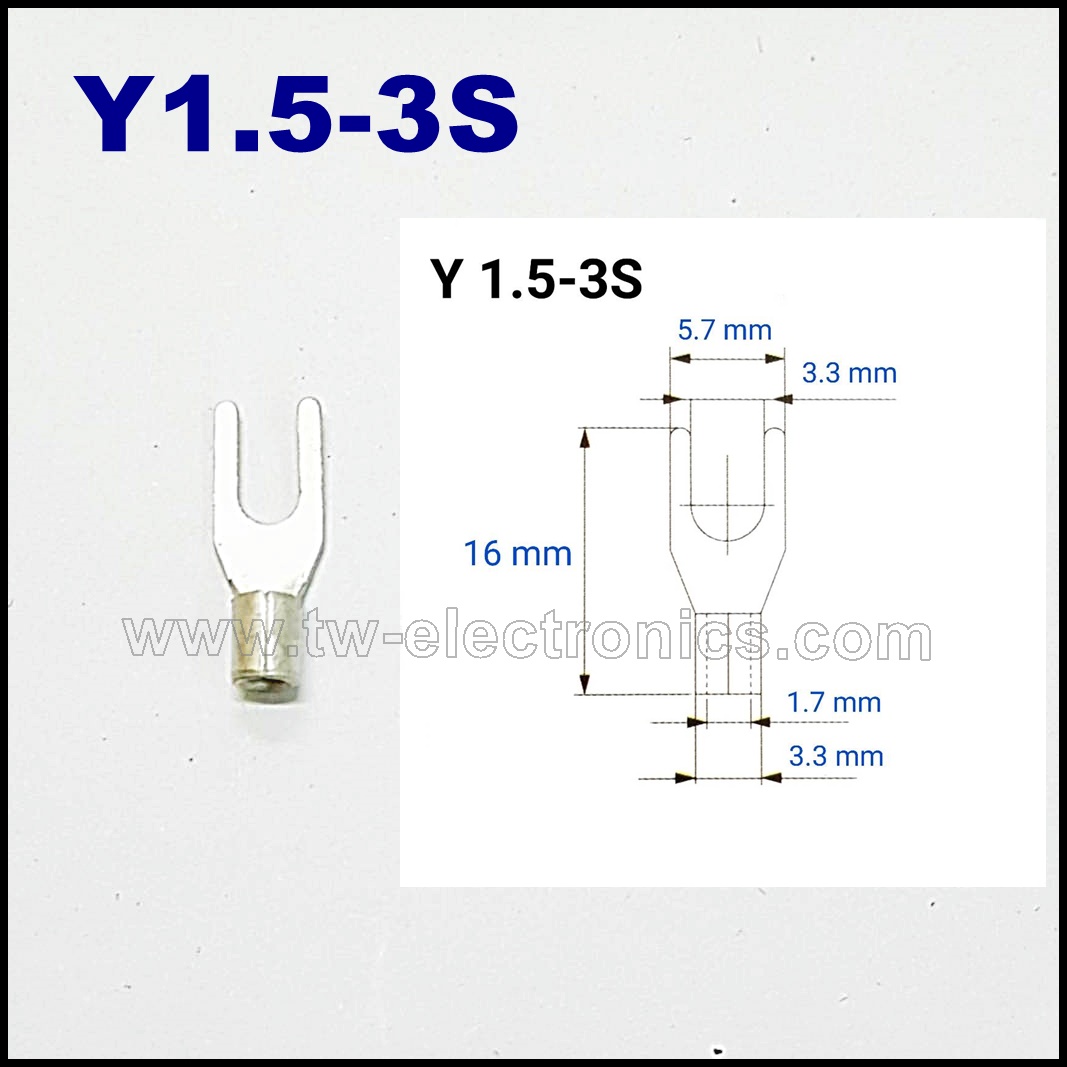 หางปลาแฉก เปลือย T-LUG / Y1.5-3S