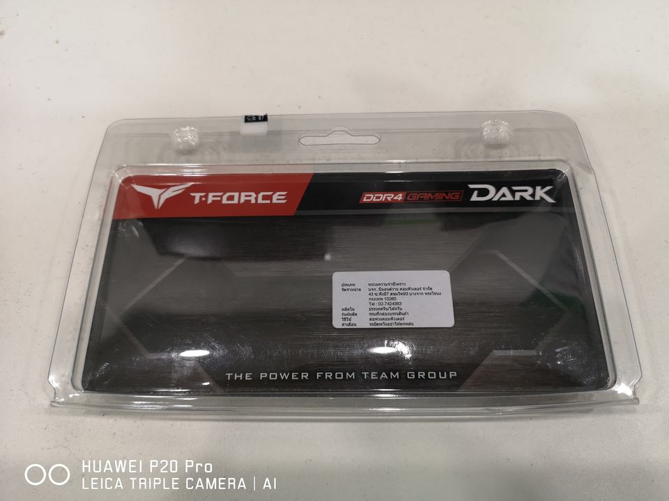 8GB. DDR-4 PC FSB2400 TEAM Group T-Force มือสอง สวยๆ ประกัน Advice