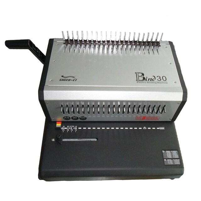 ขายถูก เครื่องเข้าเล่ม เชร็ดเอท เจาะไฟฟ้า E-BIND 30 Shred-Et E-BIND 30 Binding Machine