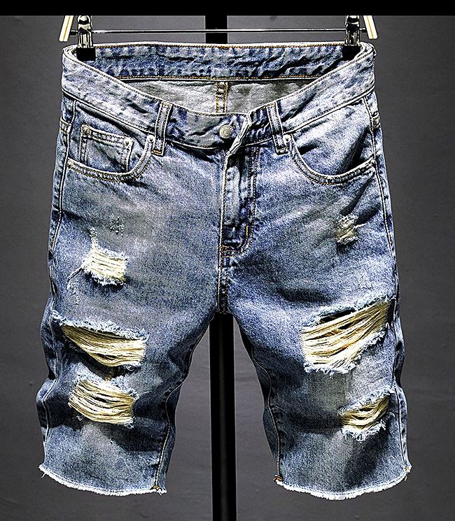 001038 กางเกงยีนส์ขาสั้น Sandcow Denim สไตล์เกาหลีวินเทจ Version Diesel Jeans Slim feet Size 28-38