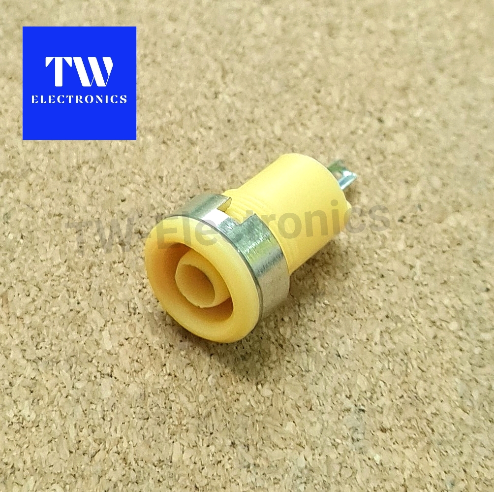 BINDING POST ไบดิ้งโพส (สีเหลือง) บัดกรี / BS006Y