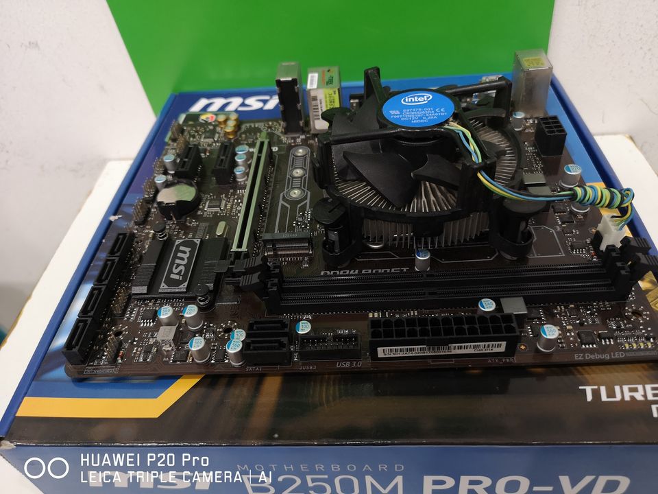 i3-6100 พัดลมแท้,+ MSI B250M PRO VD รองรับ M.2 บอร์ดดีๆ ฝาหลังไม่ครงรุ่น มือสองสภาพดีประกัน3เดือน