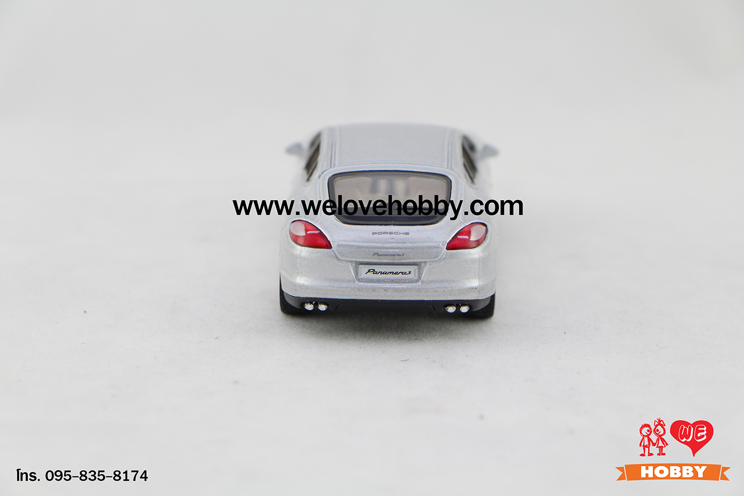 โมเดลรถซุปเปอร์ คาร์ Porsche Panamera สีเทา Scale 1:40