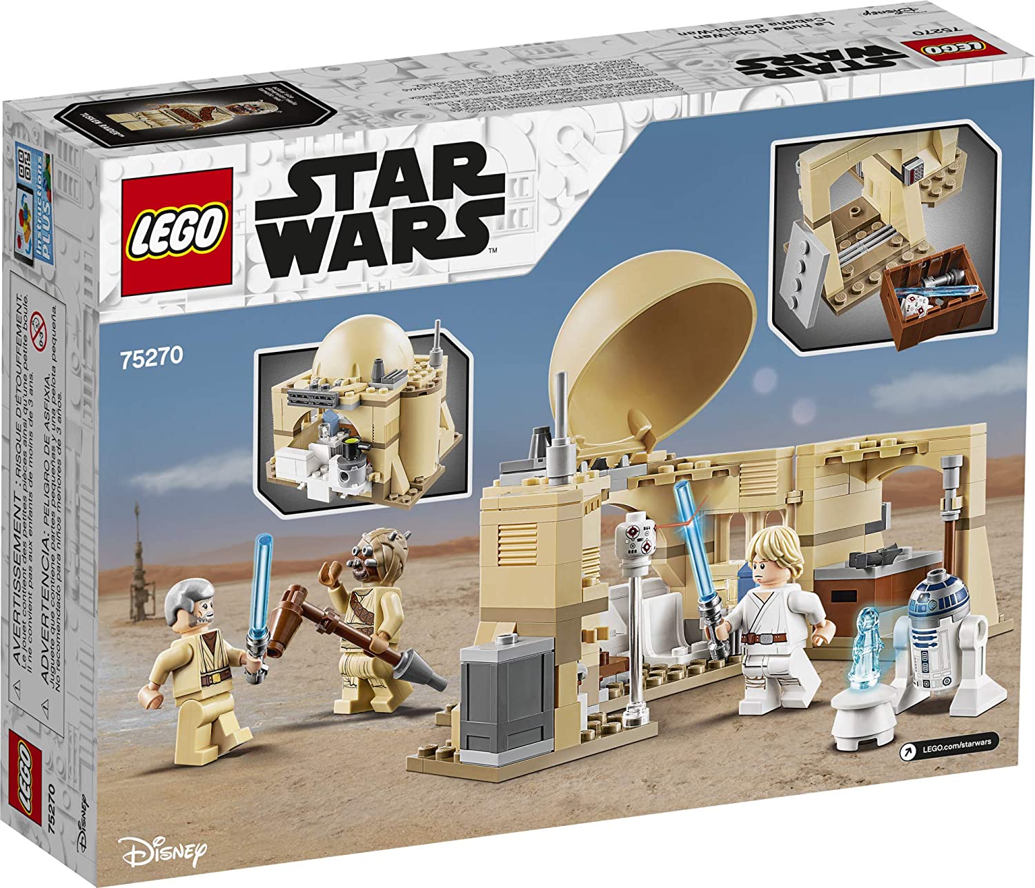 LEGO ตัวต่อเสริมทักษะ เลโก้ สตาร์ วอร์ โอบี-วัน ฮัท Star Wars : A New Hope OBI-Wan’s Hut รุ่น 75270