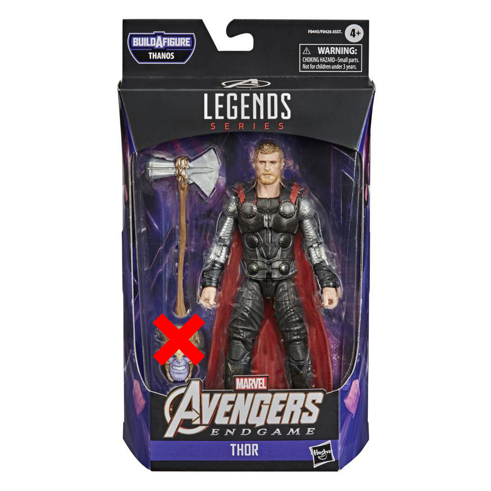 Hasbro Marvel Legends Series Avengers : Endgame Best of Wave 2020 Thor 6-inch Figure ฮาสโบร มาร์เวล เลเจนด์ ซีรี่ย์ส อเวนเจอร์ส หุ่นโมเดลฟิกเกอร์ ธอร์ ขนาด 6 นิ้ว (No BAF) ลิขสิทธิ์แท้