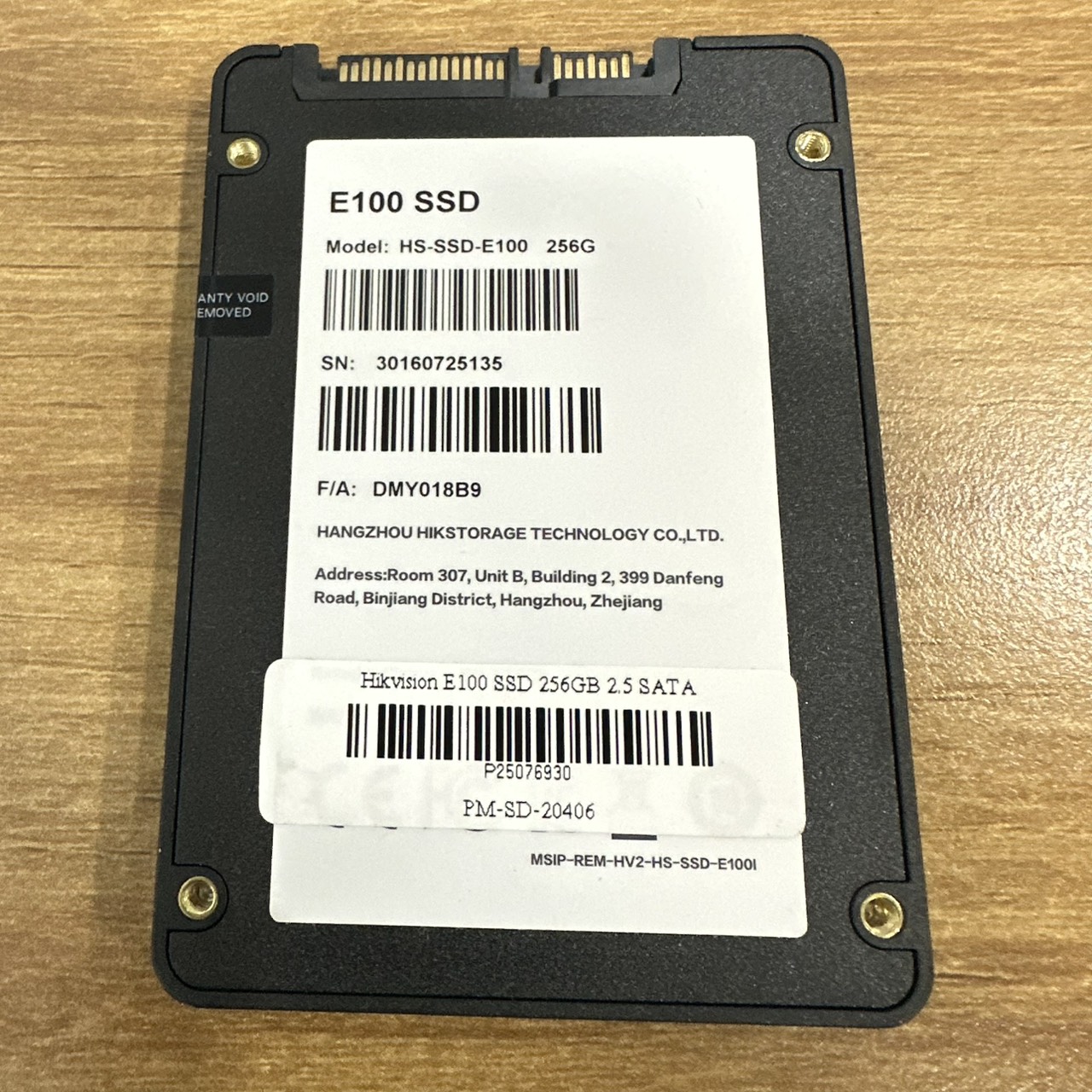 เอสเอสดี Hikvision E100 SSD 256GB 2.5 SATA
